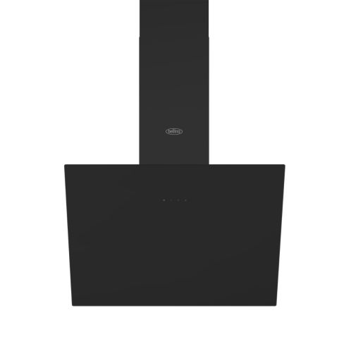 Belling BEL CHIM 603ANG BLK 60cm Black Glass Angled Chimney Cooker Hood B Rated