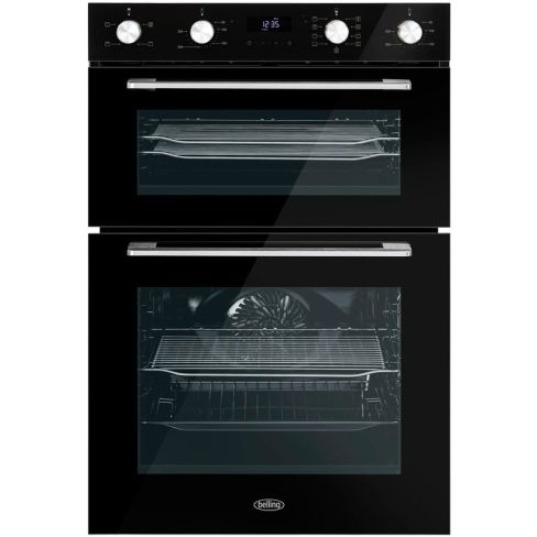 Belling BEL BI903MFC BLK Double Multifunction Electric Built-In Oven A Rated In Black