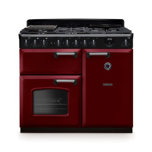 Rangemaster CLDL100DFPBOR/CM1 Classic Deluxe  100 DF Dual Fuel Range Cooker Bordeaux Chrome