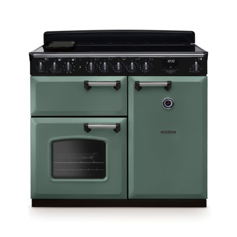 Rangemaster CLDL100EIPMGR/CM1 Classic Deluxe 100cm Induction Range Cooker Mineral Green/Chrome