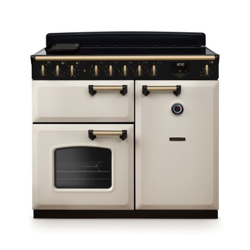 Rangemaster CLDL100EIPPCR/AB1 Classic Deluxe 100cm Induction Range Cooker Pale Cream/Antique Brass