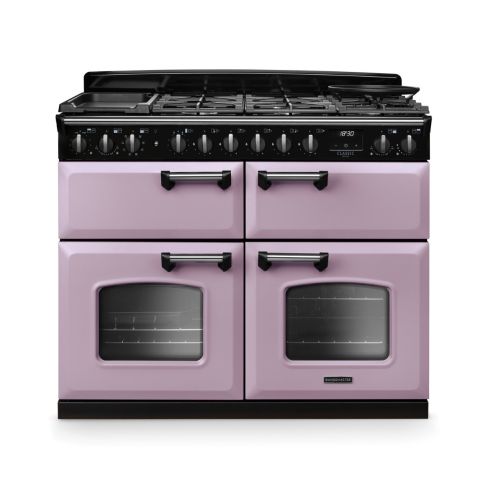 Rangemaster CLDLB110DFPHTH/CM1 Classic Deluxe BC 110 DF Dual Fuel Range Cooker Heather Chrome