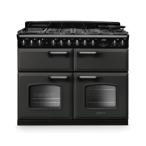 Rangemaster CLDLB110DFPSLT/CM1 Classic Deluxe BC 110 DF Dual Fuel Range Cooker Slate Chrome
