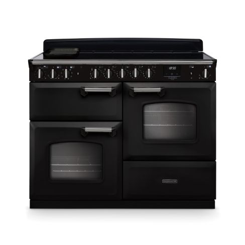 Rangemaster CLDLO110EIPCBL/CM1 Classic Deluxe 110cm OC Induction Range Cooker Charcoal Black/Chrome