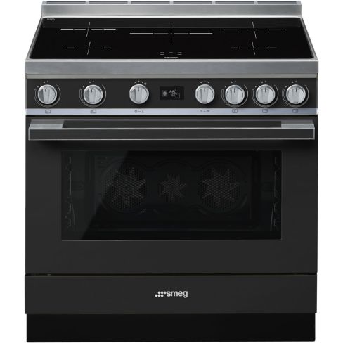 Smeg CPF9IPAN 90cm Portofino Electric Induction Range Cooker Anthracite