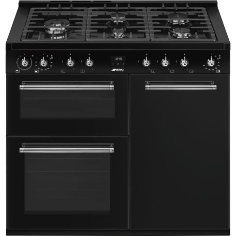 Smeg CX103GMBL Dual Fuel Range Cooker
