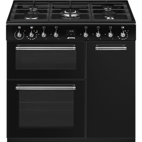 Smeg CX93GMBL Dual Fuel Range Cooker