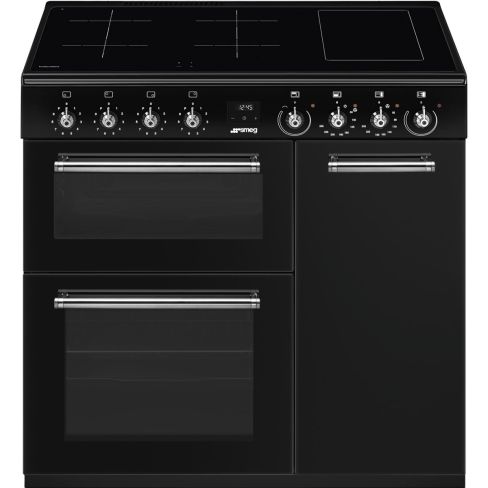 Smeg CX93IMBL Electric Induction Hob Range Cooker