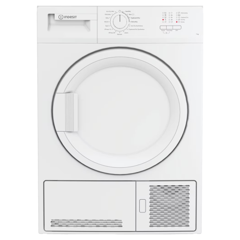 Indesit CYDC82WWGLUK Freestanding 8kg Condenser Tumble Dryer in White B Rated