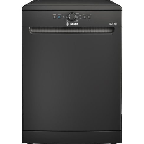 Indesit D2FHK26BUK Freestanding Full Size Dishwasher with Fast&Clean in Black