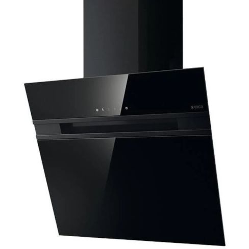 Elica ASCENT-BLK-60 60cm Wide Angled Hood - Black - B Rated