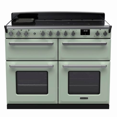 Rangemaster ESDLB110EIPMNT/CM1 110cm Wide Induction Range Cooker ESTEL DLX BC - Mint /Chrome - A Rated
