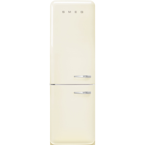 Smeg FAB32LCR6UK No Frost Fridge Freezer, 50s Style, Cream, C Rated