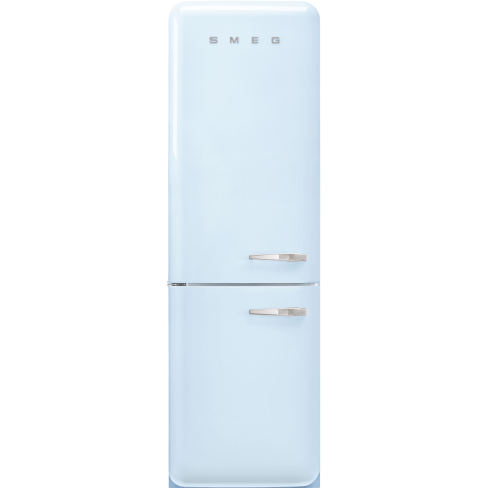 Smeg FAB32LPB6UK No Frost Fridge Freezer, 50s Style, Pastel Blue, C Rated