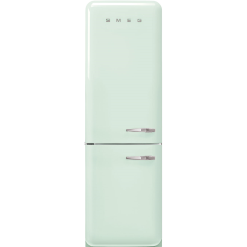 Smeg FAB32LPG6UK No Frost Fridge Freezer, 50s Style, Pastel Green, C Rated