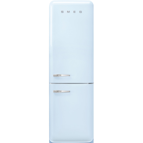 Smeg FAB32RPB6UK No Frost Fridge Freezer, 50s Style, Pastel Blue, C Rated