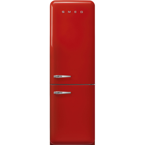 Smeg FAB32RRD6UK No Frost Fridge Freezer, 50s Style, Red, C Rated