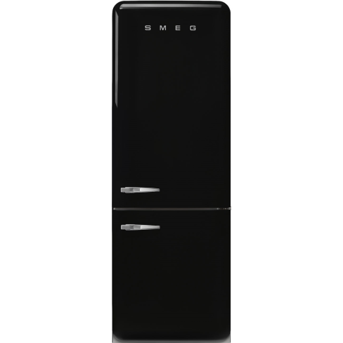 Smeg FAB38RBL6 No Frost Fridge Freezer, 706 mm wide, Black, C Rated