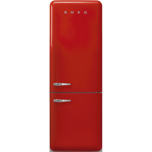Smeg FAB38RRD6 No Frost Fridge Freezer, 706 mm wide, Red, C Rated