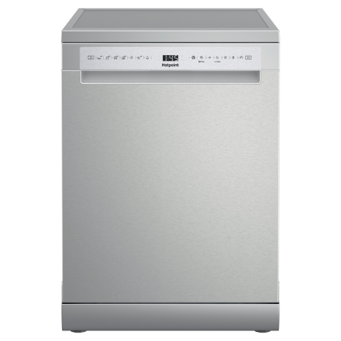 Hotpoint H7FHS51XUK Freestanding Full Size Active Dry Dishwasher in Stainless Steel B Rated