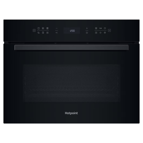 Hotpoint HCW6O7HTSBUK Built In 3-in-1 Combination Microwave Compact Oven with Steam in Black