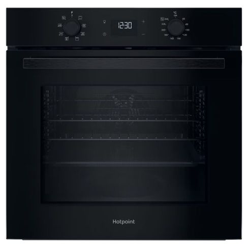 Hotpoint HO455HBUK Built In Hydrolytic Cleaning Single Oven in Black