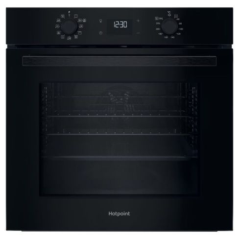 Hotpoint HO458HBUK Built In Hydrolytic Cleaning Multiflow Single Oven in Black