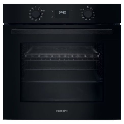 Hotpoint HO458HFBUK Built In Hydrolytic Cleaning Single Oven in Black