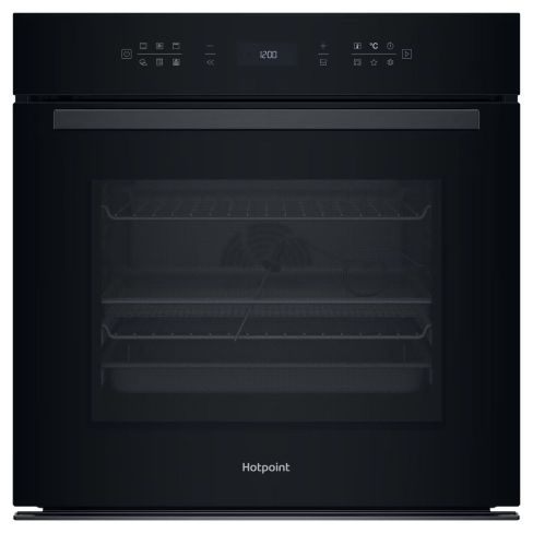 Hotpoint HOI68PPT2SBUK Built In Pyrolytic and Hydrolytic Single Oven in Black A+ Rated
