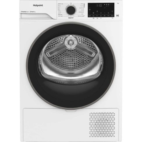 Hotpoint CHD84MWBSUK 8kg Heat Pump Tumble Dryer with ColdGuard programme, White A+++ Rated