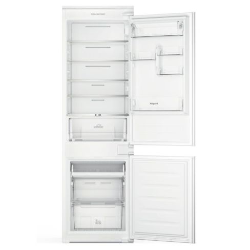 Hotpoint HTC18T112 Total No Frost Integrated Fridge Freezer, Sliding Hinge, 70/30, E Rated