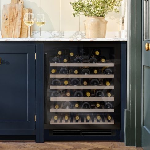 Caple WI6143BG Undercounter Single Zone Wine Cooler Black