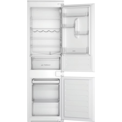 Indesit INC18D011B1 Integrated Low Frost 70/30 Fridge Freezer with Sliding Hinge Door