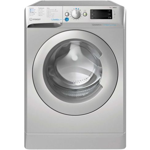 Indesit BWE71496XSVUK 7kg Push&Go Steam Washing Machine - Silver