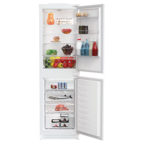 Indesit KINS1261B4UK Integrated Low Frost 50/50 Fridge Freezer with Sliding Hinge System