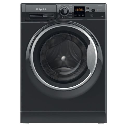 Hotpoint NSWM1046BSUK AntiStain WASHING MACHINE 10KG -1400Spin - Black - A Rated