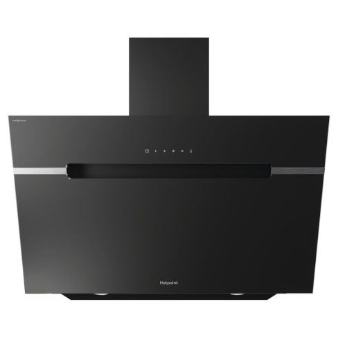 Hotpoint PHVS91FLTDPK 90cm Black Angled Cooker Hood A+ Rated