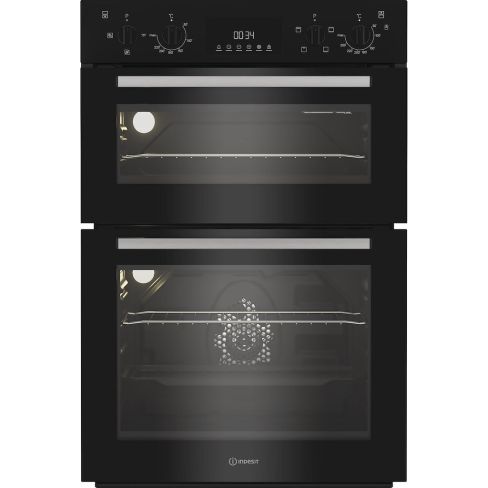 Indesit DII10DB Built In Double Oven - Black