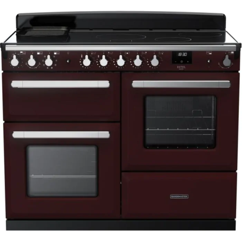 Rangemaster ESDLO110EIPBOR/CM1 110cm Induction Range Cooker OC –Bordeaux / Chrome -A Rated