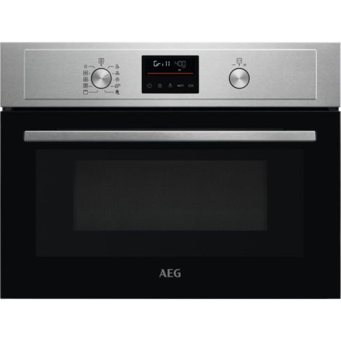 AEG KMX525060M Built-In Microwave with Grill, Stainless Steel