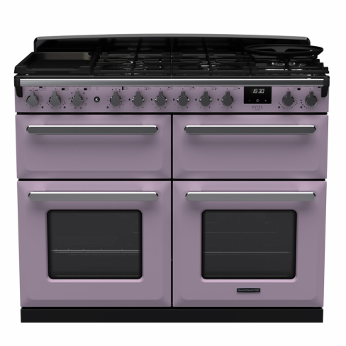 Rangemaster ESDLB110DFPHTH/CM1 110cm Dual Fuel Range Cooker BC Heather /Chrome A-Rated
