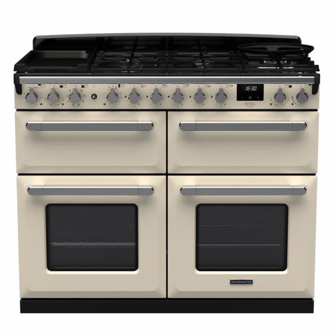 Rangemaster ESDLB110DFPPCR/CM1 110cm Dual Fuel Range Cooker BC Pale Cream /Chrome A-Rated