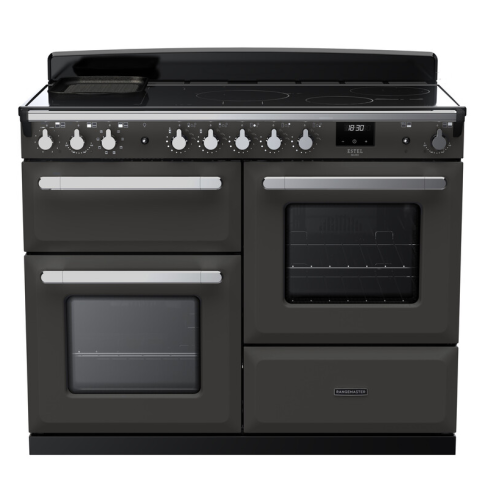 Rangemaster ESDLO110EIPSLT/CM1 110cm Wide Induction Range Cooker OC - Slate /Chrome - A Rated