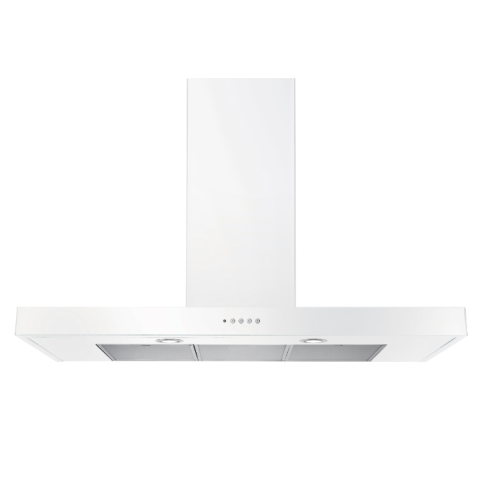 Rangemaster UHDF110WH/ 110Cm Flat Chimney Hood White