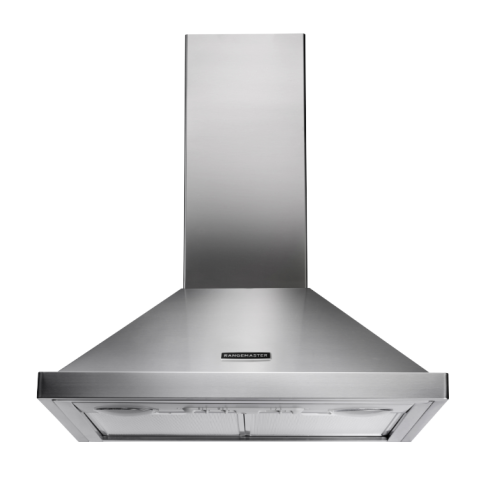 Rangemaster RHDC60SS/C 60Cm  Chimney Hood Stainless Steel  - Chrome Badge
