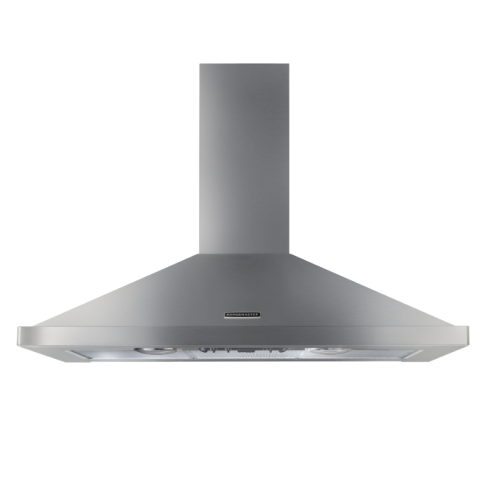 Rangemaster RHDC90SS/C 90Cm  Chimney Hood Stainless Steel  - Chrome Badge