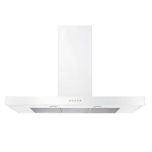 Rangemaster UHDF90WH/ 90Cm Flat Chimney Hood White