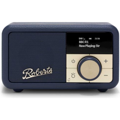 Roberts-Radio REV-PETITE2MB Revival Petite 2 DAB/DAB+/FM Bluetooth Portable Radio - Midnight Blue