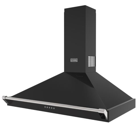 Stoves ST RICHMOND CHIM 100PYR BLK Chimney Hood
