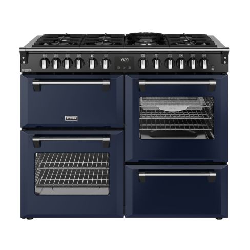 Stoves ST DX RCA RICH 110DF MBL Richmond Deluxe 110cm Dual Fuel Range Cooker in Midnight Blue A Rated
